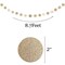 6 Pcs Glitter Champagne Gold Paper Circle Dot Garland - 52 Feet, Hanging Bunting for Birthday Parties, Engagements, Bridal Showers, Weddings, Baby Showers, Christmas, and Photo Backdrops